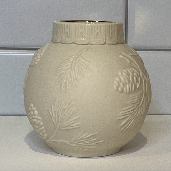 Lenox Ornamental Glow Pinecone Candle Holder Tea Light Votive Winter Holiday - Picture 5 of 10